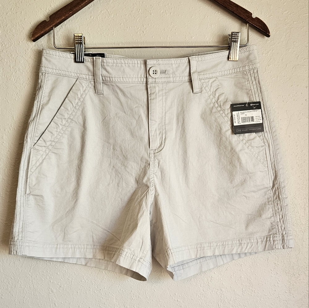 Eddie Bauer Women's Aspire Chino Shorts Slightly Curvy NWT Sz 10